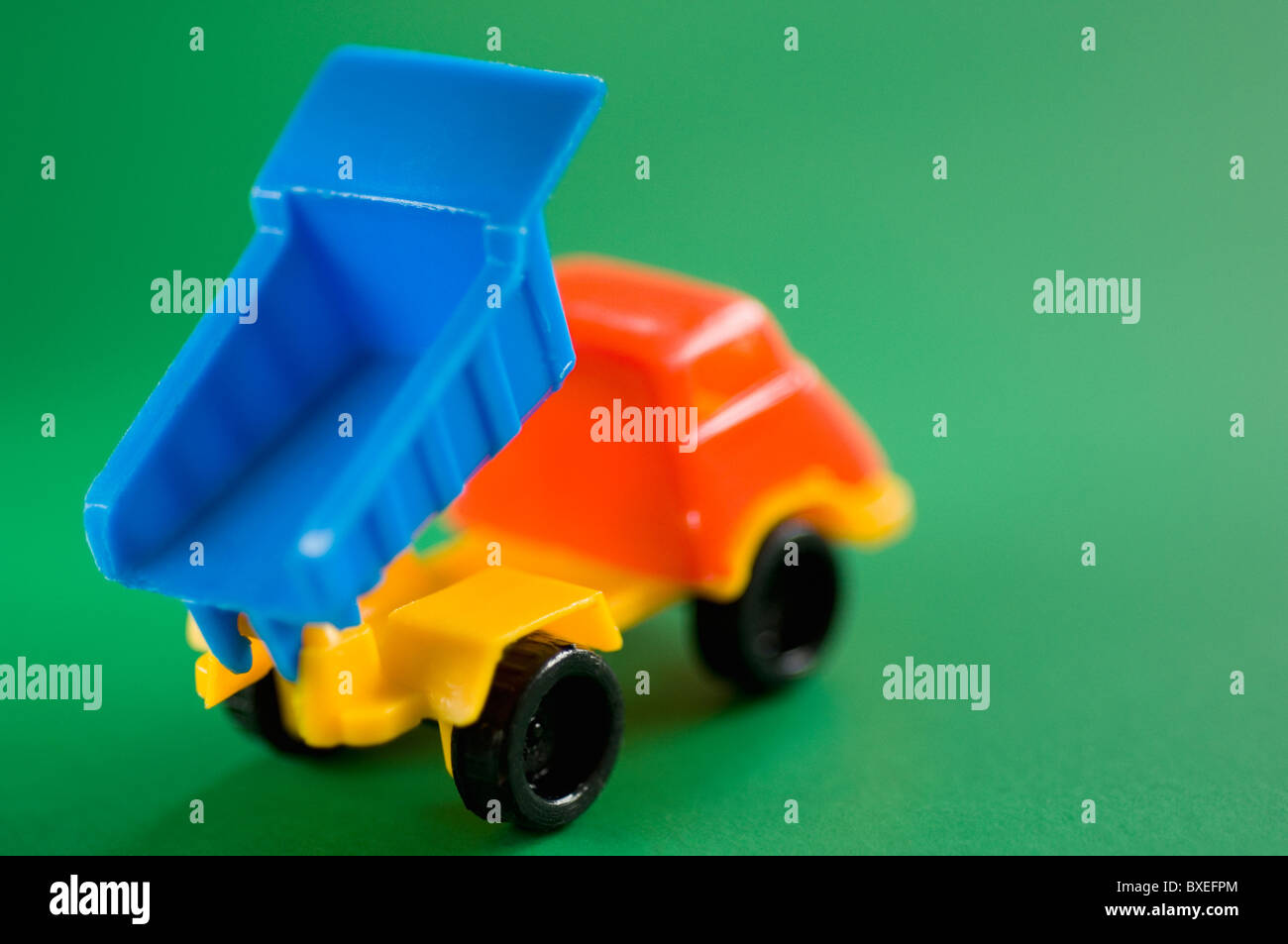 Toy dump truck Stock Photo - Alamy