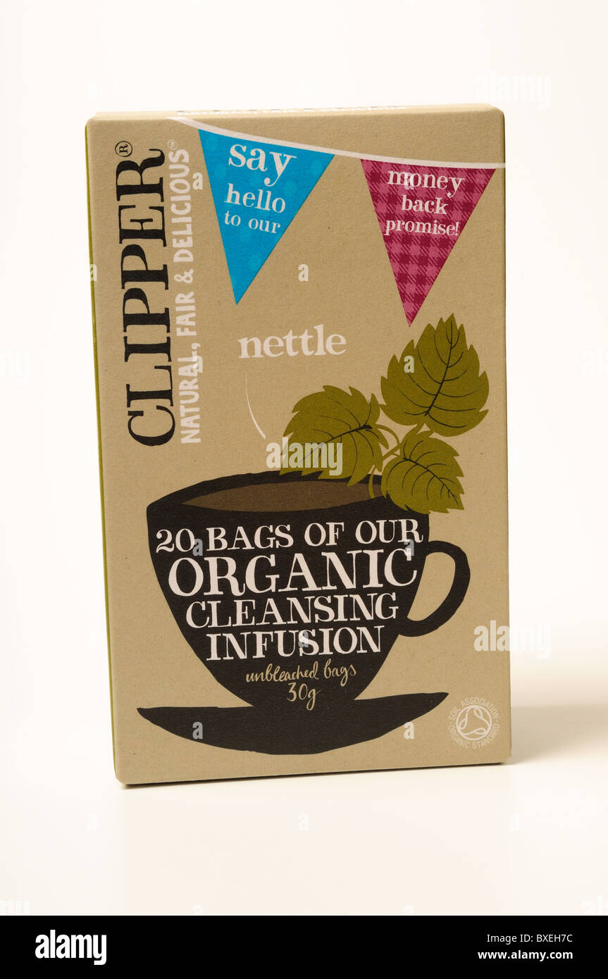 Clipper Organic Nettle Cleansing Infusion Tea Bags Stock Photo - Alamy