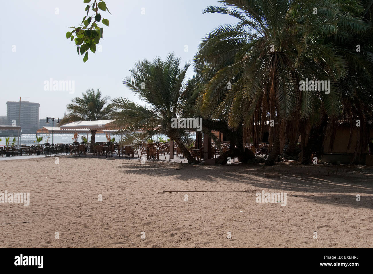 The Bur side of the Creek in Dubai Stock Photo