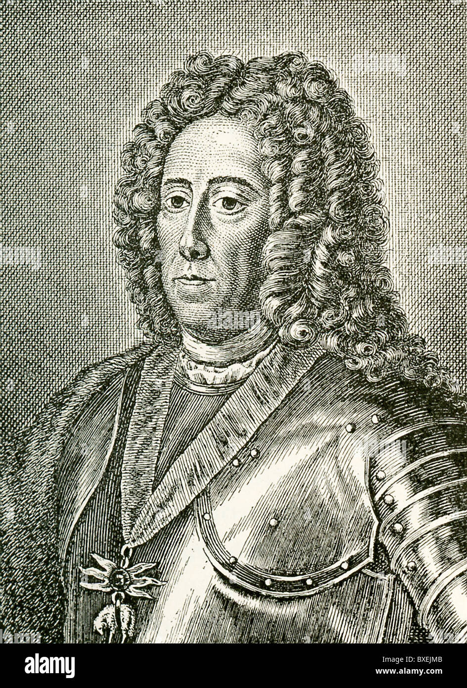 Prince Eugene of Savoy (1663-1736) was a French general in imperial service. Stock Photo