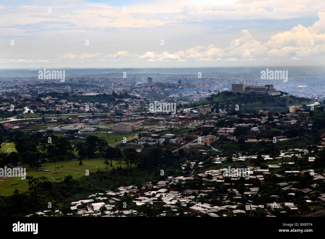 Yaounde Africa Cameroon city skyline Stock Photo Alamy