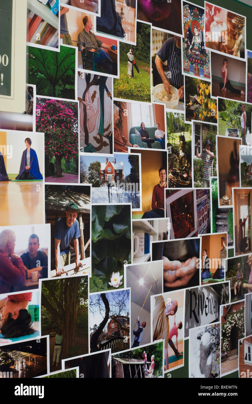 Past Buddhist visitors at the Rivendell Buddhist Retreat Centre, East Sussex, England. Stock Photo