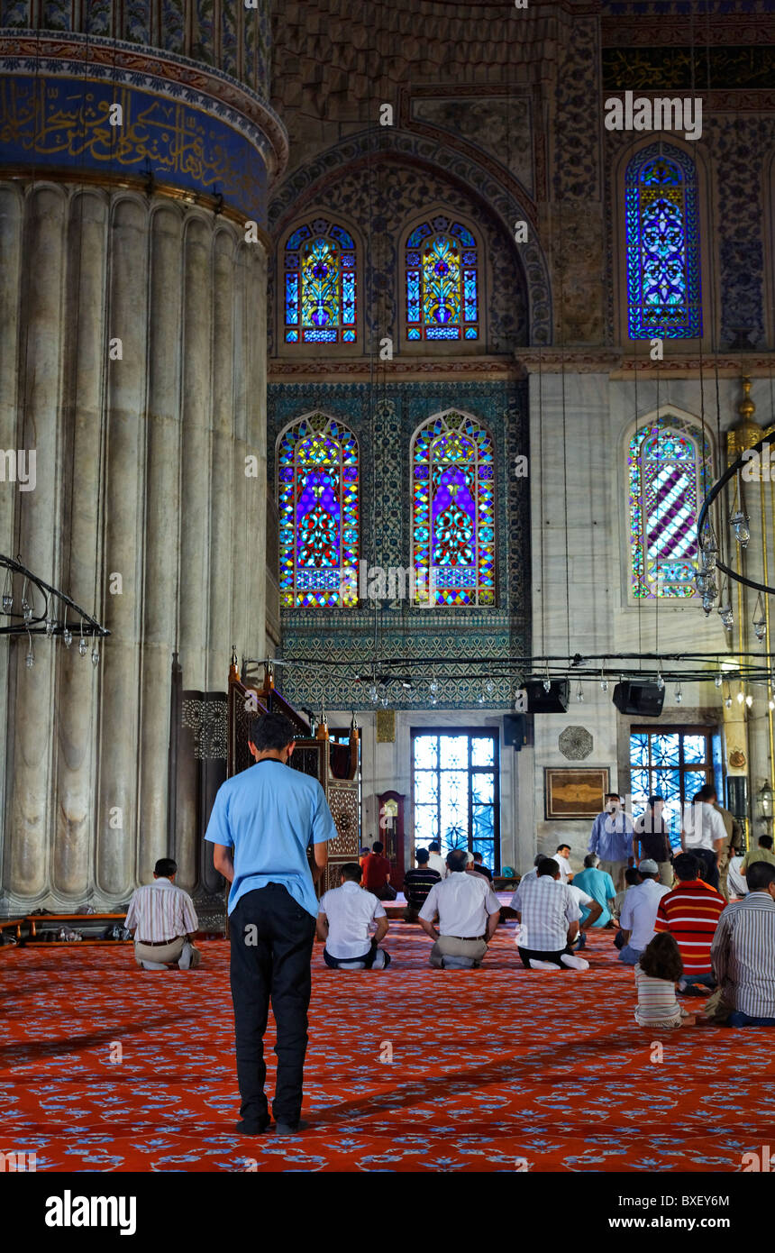 Inside the blue mosque hi-res stock photography and images - Alamy
