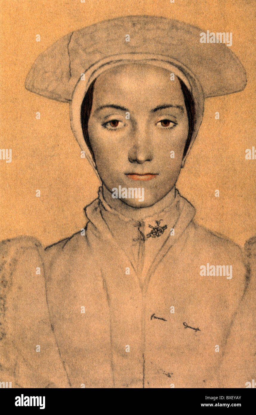 Sketch By Hans Holbein The Younger Portrait Of An Unkown Woman