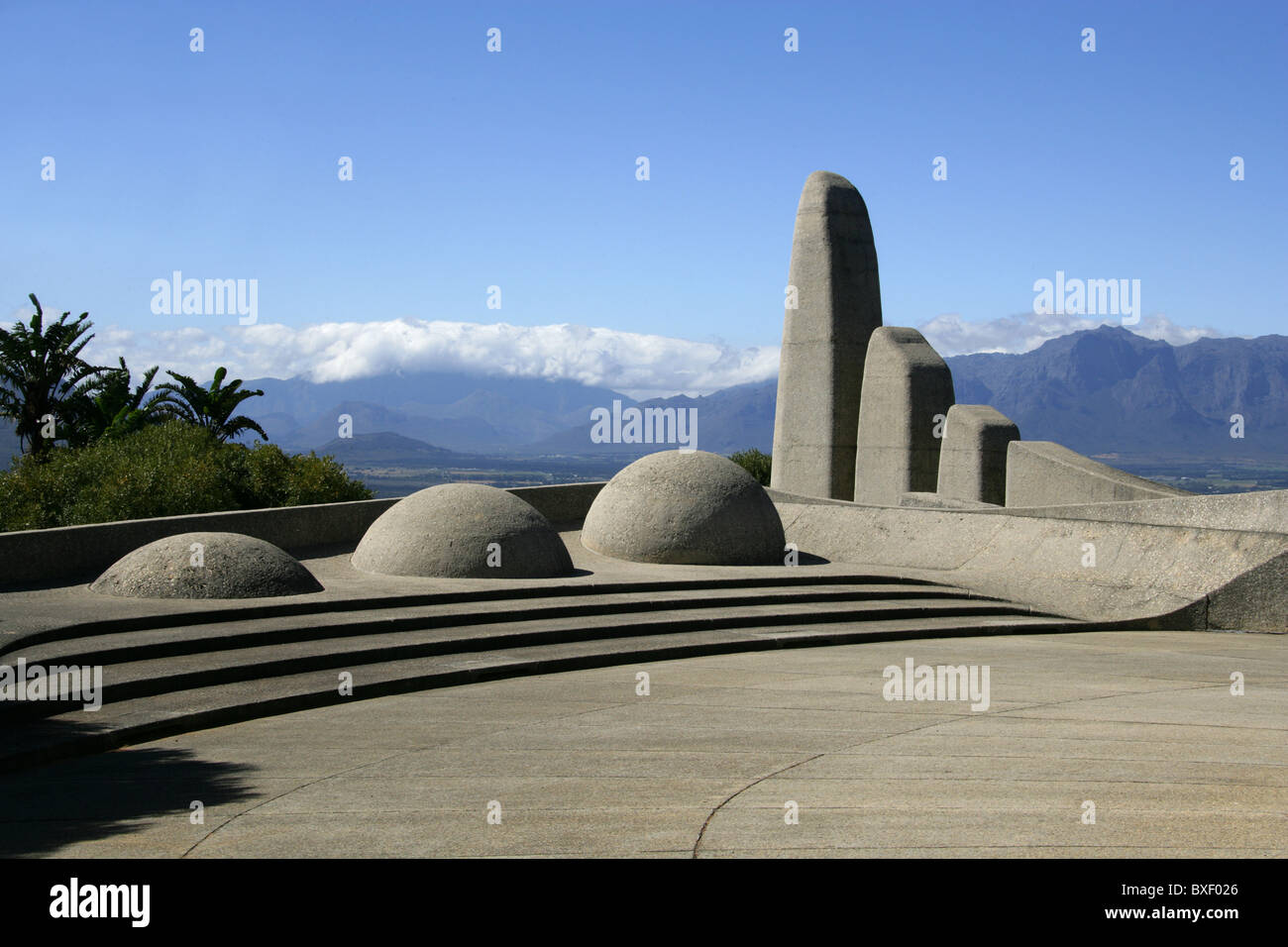 Taal Monument to the Afrikaans Language, Paarl, Cape Province, South Africa. Stock Photo