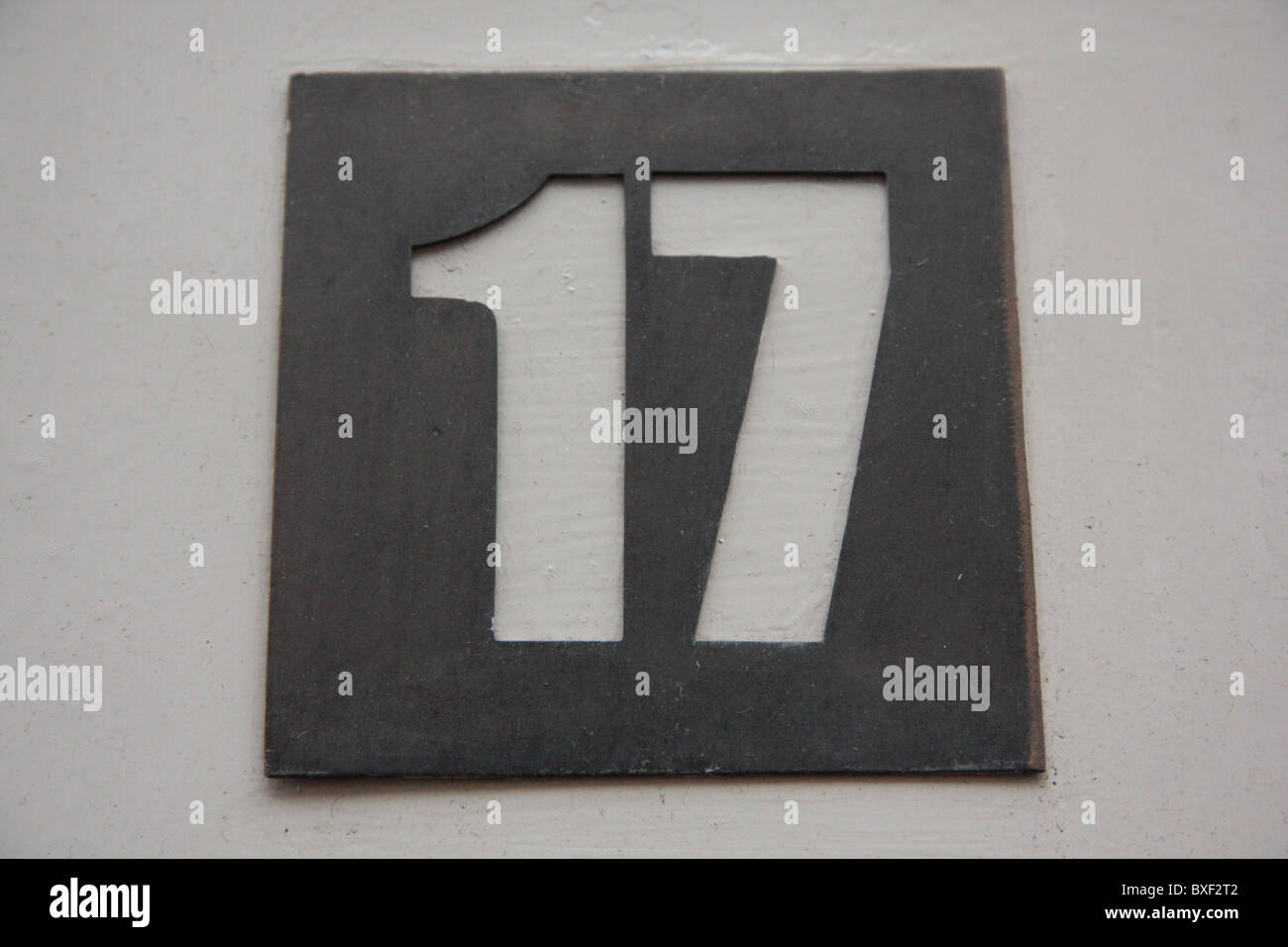 Number 17 on sign hi-res stock photography and images - Alamy