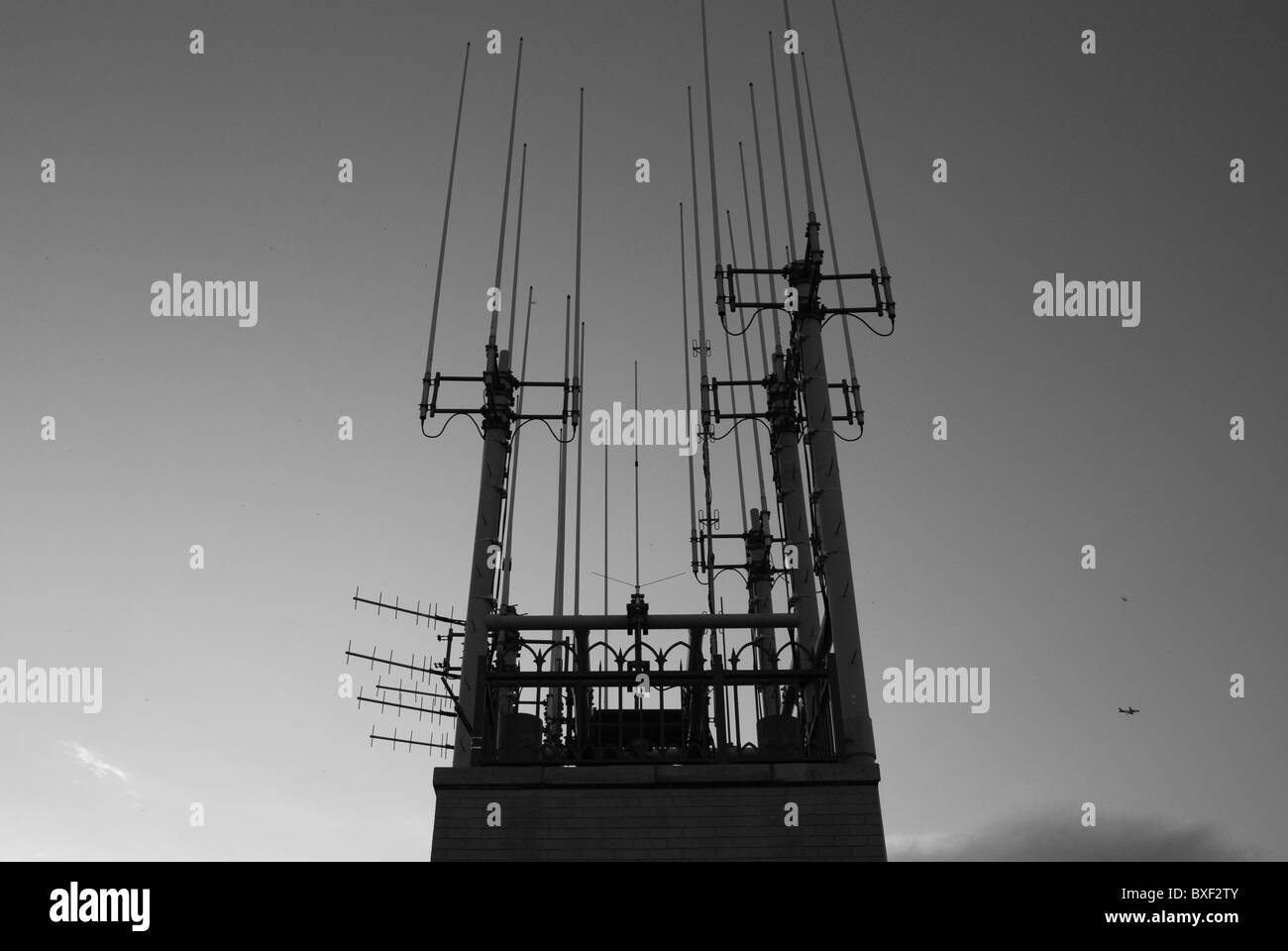Antenna on the Rockefeller Center in New York City Stock Photo Alamy