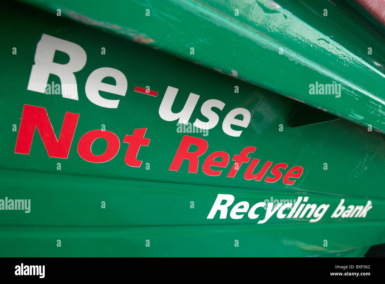 Recycling bin UK Stock Photo Alamy
