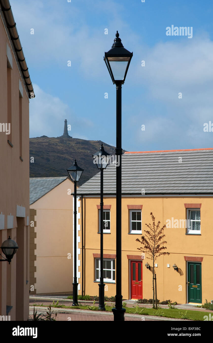 An affordable housing scheme in Redruth, Cornwall, UK Stock Photo Alamy