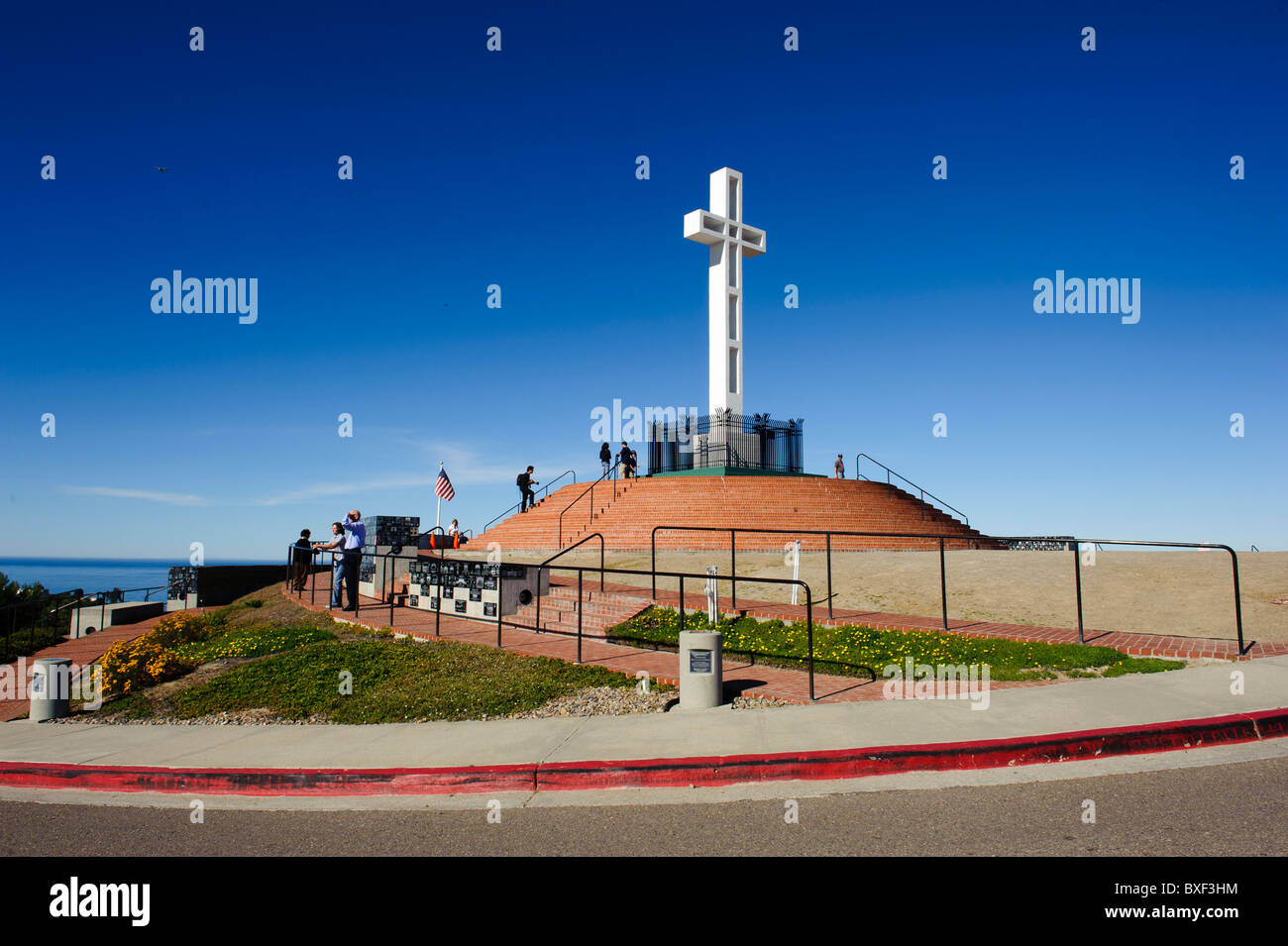 Mount Soledad Monument located at the top of Mount Soledad overlooking La Jolla and the Pacific