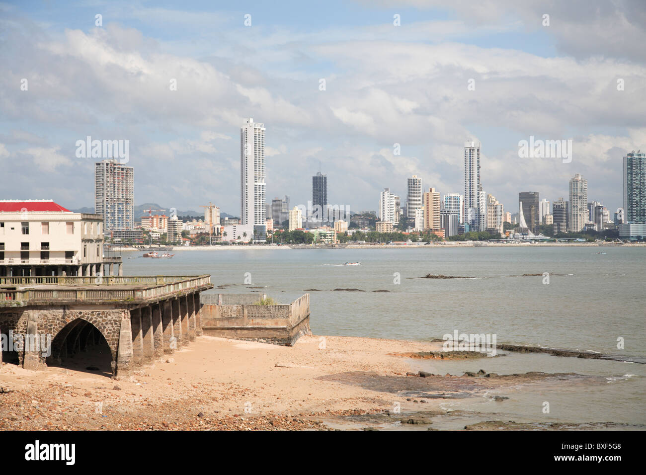 Panama City Skyline, Panama, Central America Stock Photo