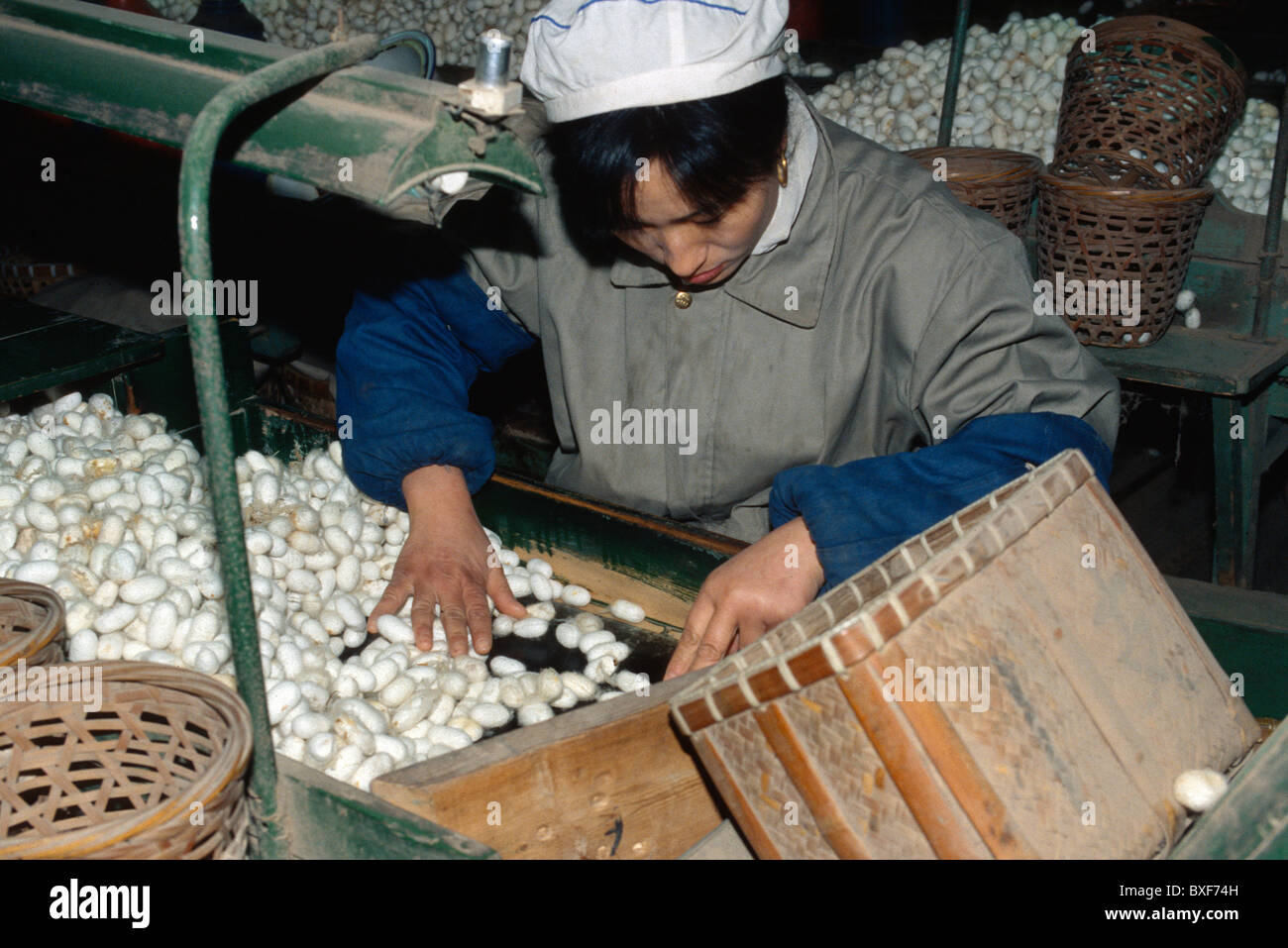 Chinese silk factory hires stock photography and images Alamy