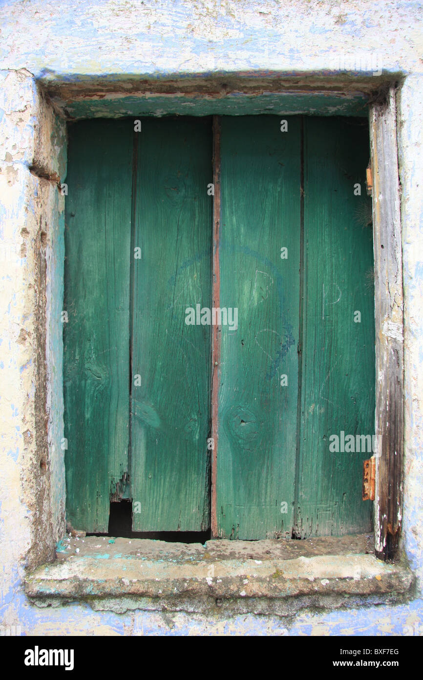 Old shutters in Portugal Stock Photo Alamy