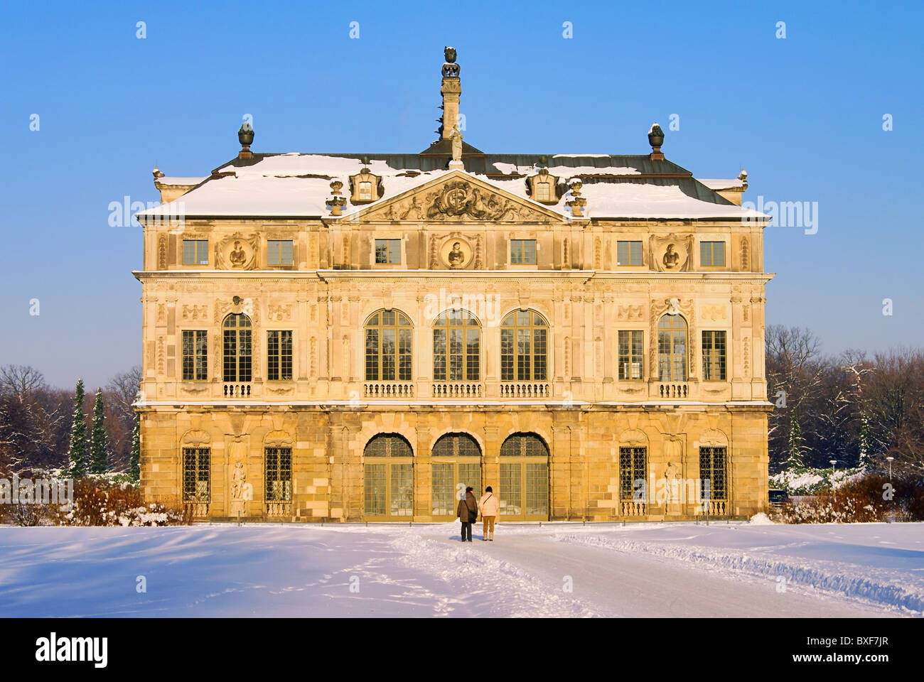 Dresden Gartenpalais im Winter - Dresden garden palace in winter 01 Stock Photo