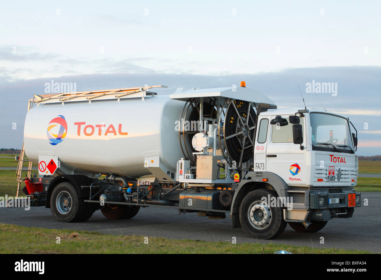 aviation fuel truck Stock Photo