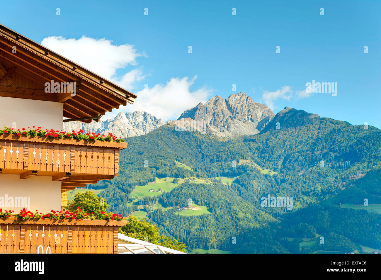 Mountain view from Avelengo Trentino Alto Adige Italy Stock Photo