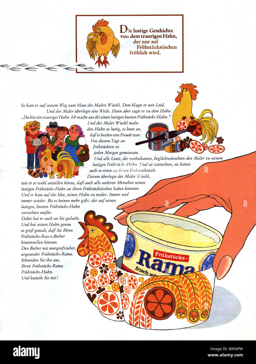 advertising, food, advert for Rama margarine, from a magazine, Germany