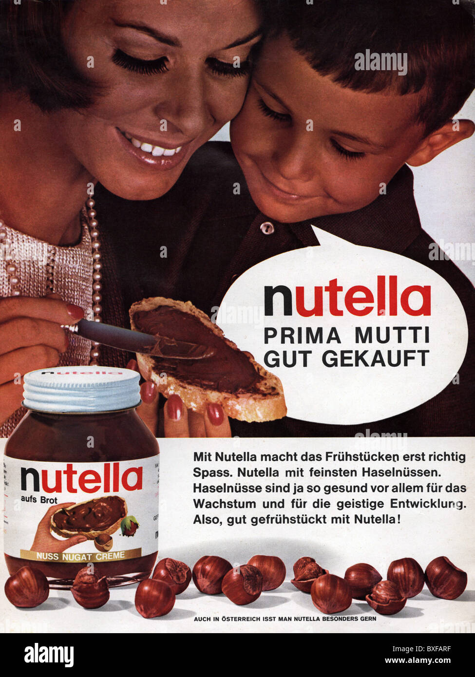 Nutella advert hi-res stock photography and images - Alamy