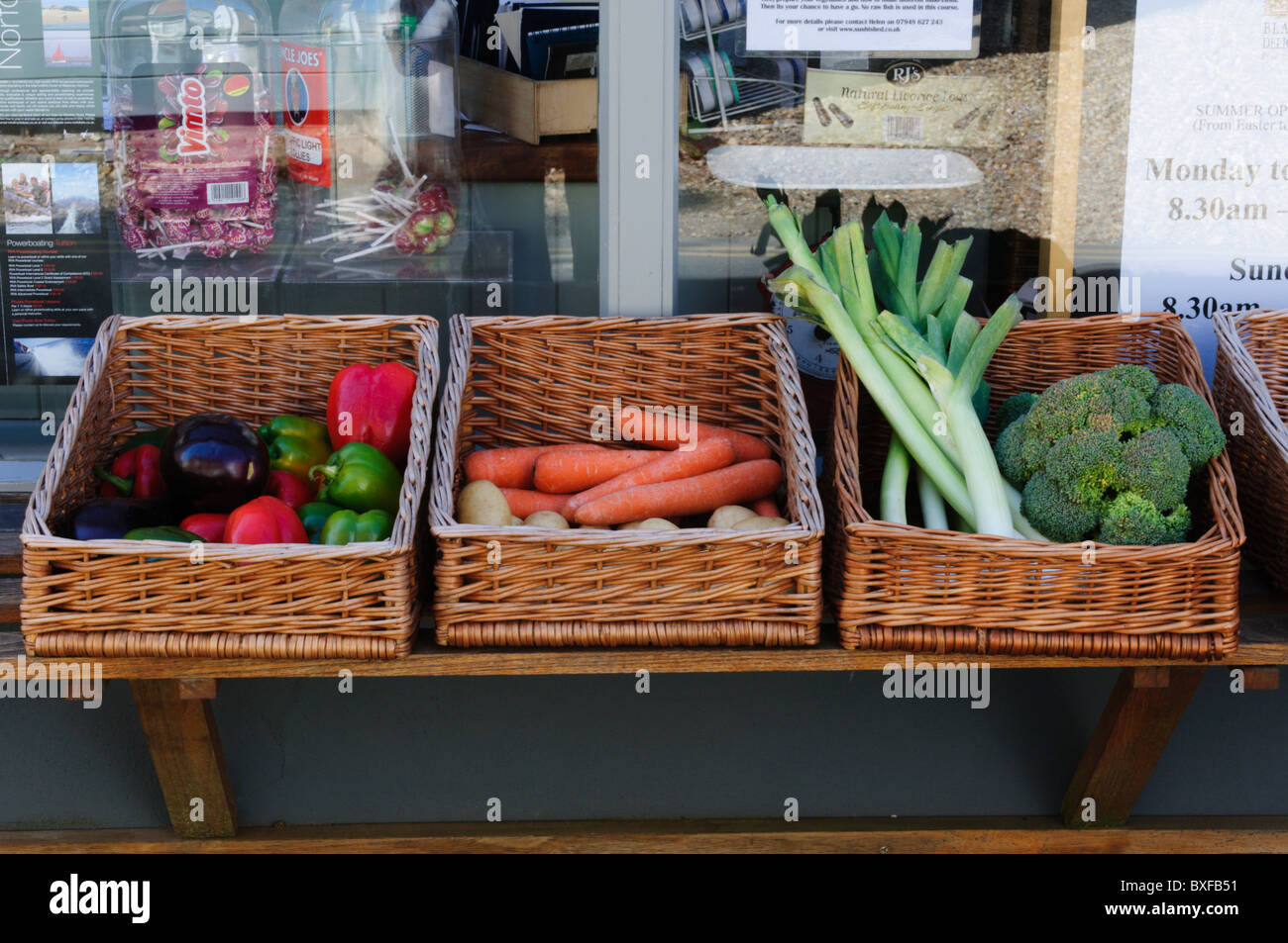 Wicker veg baskets hires stock photography and images Alamy