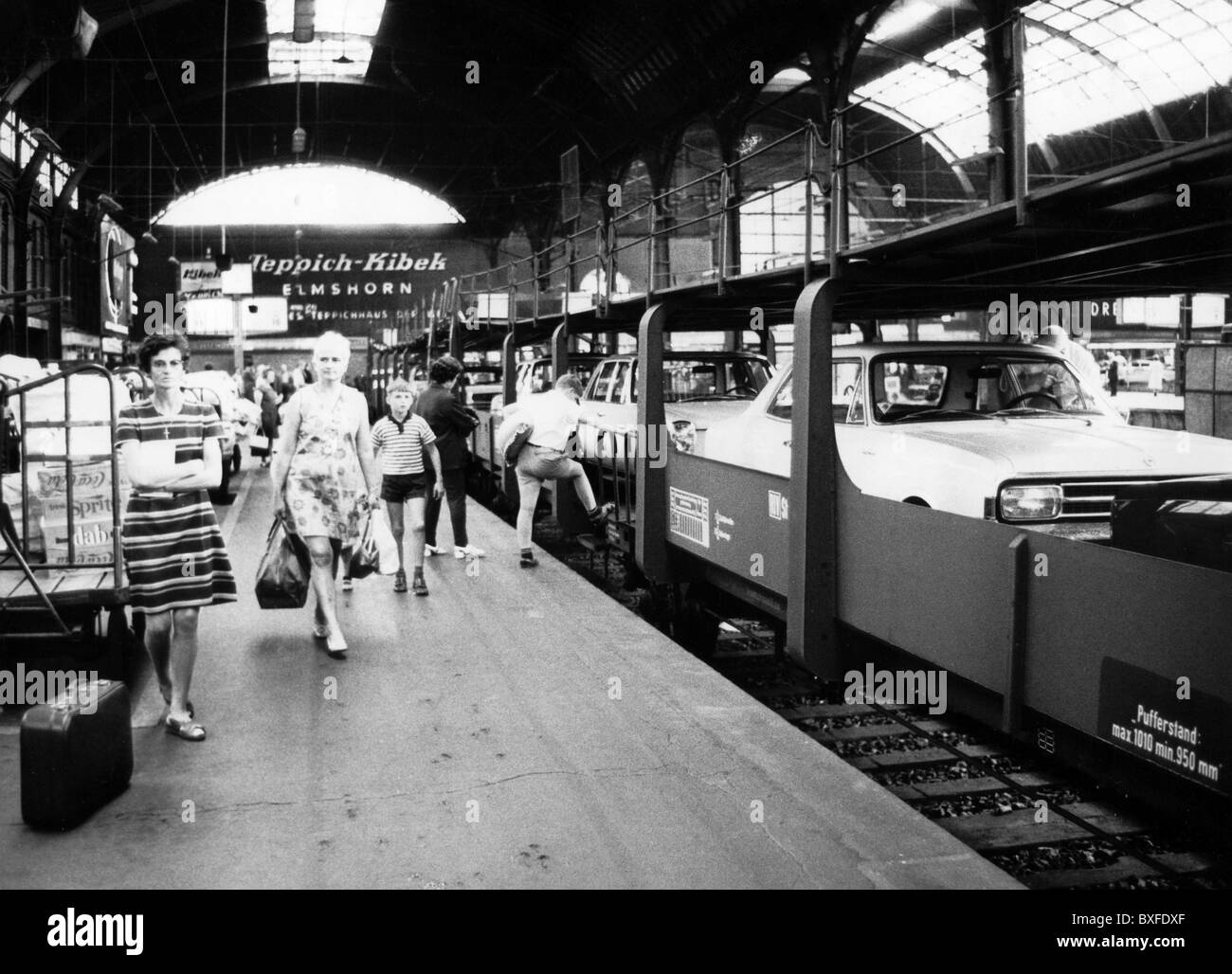 German Railway Station Black And White Stock Photos Images Alamy