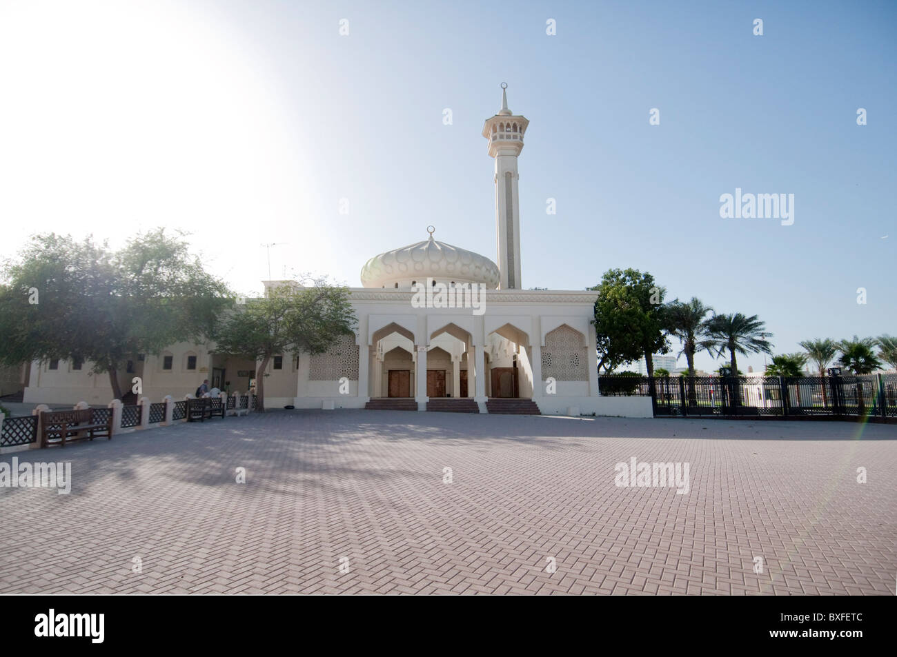 A Mosque in Dubai Stock Photo