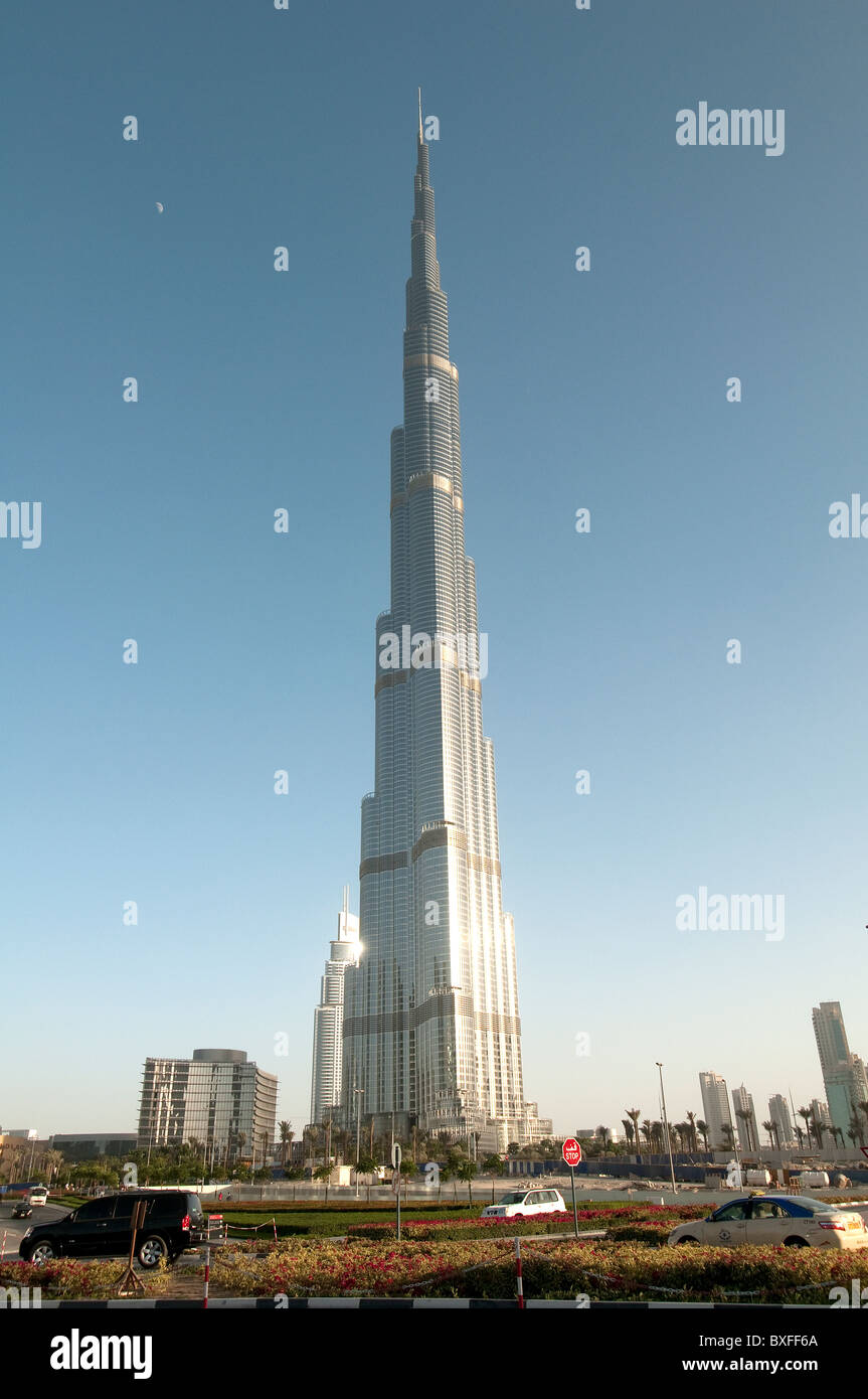 The Burj Khalifa building Dubai Stock Photo