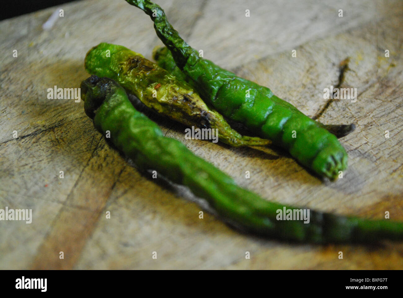 green chili Stock Photo