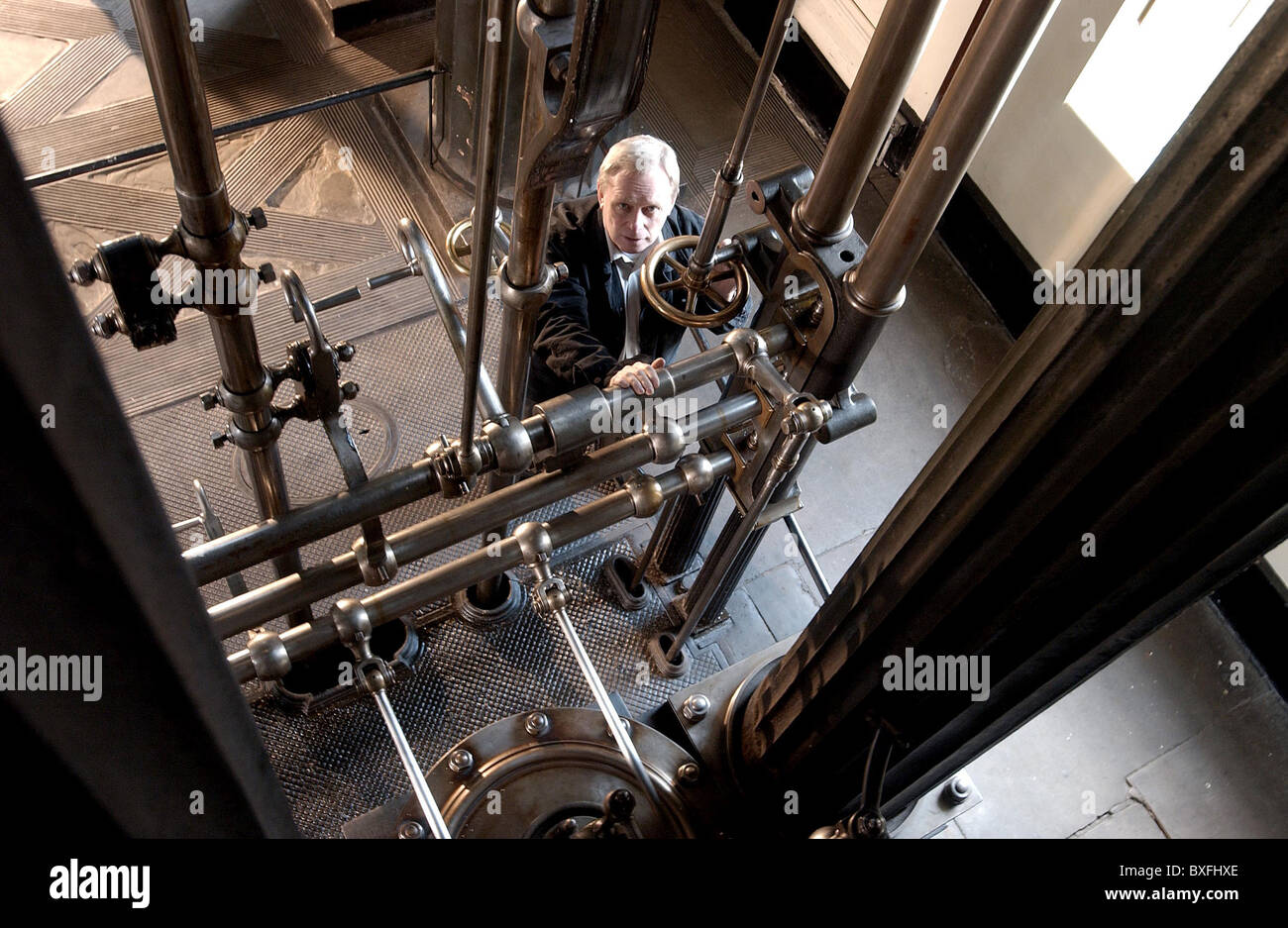 The World's largest single cylinder beam engine, the 1846 Grand Junction 90 inch engine at Kew Bridge Steam Museum Stock Photo