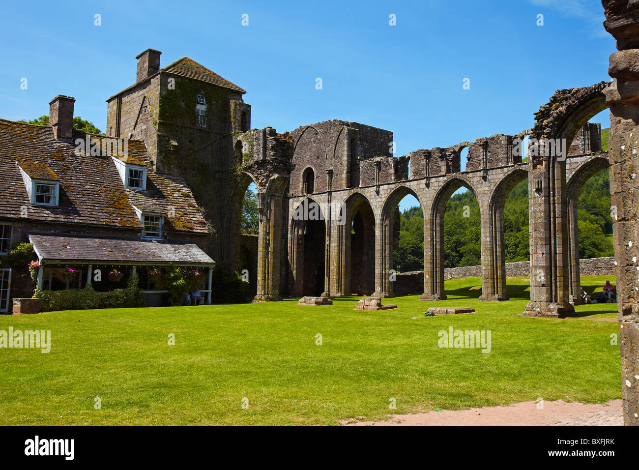 Llanthony Priory in South Wales, UK Stock Photo Alamy