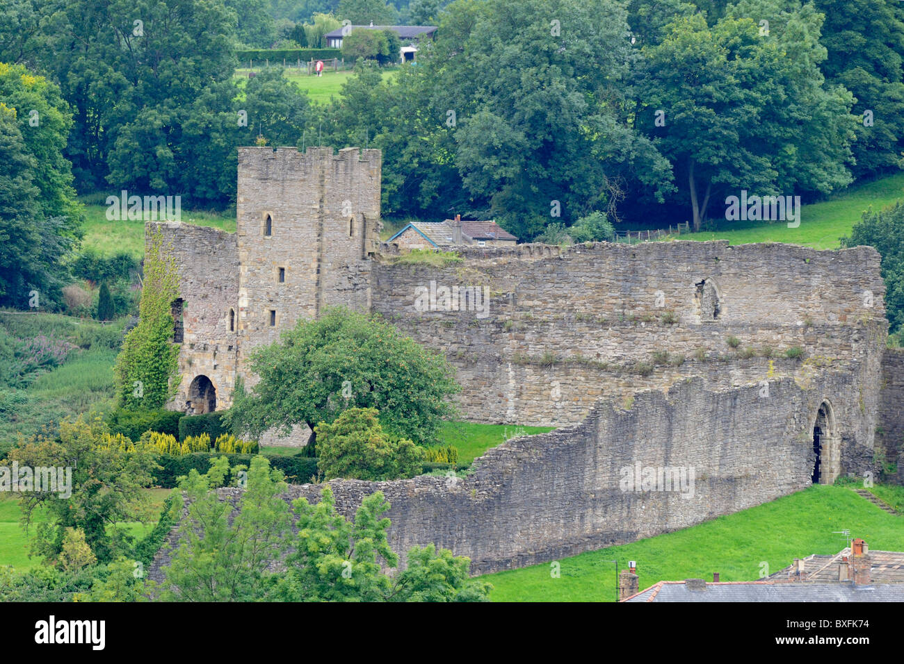 Richmond Castle. Yorkshire. Stock Photo