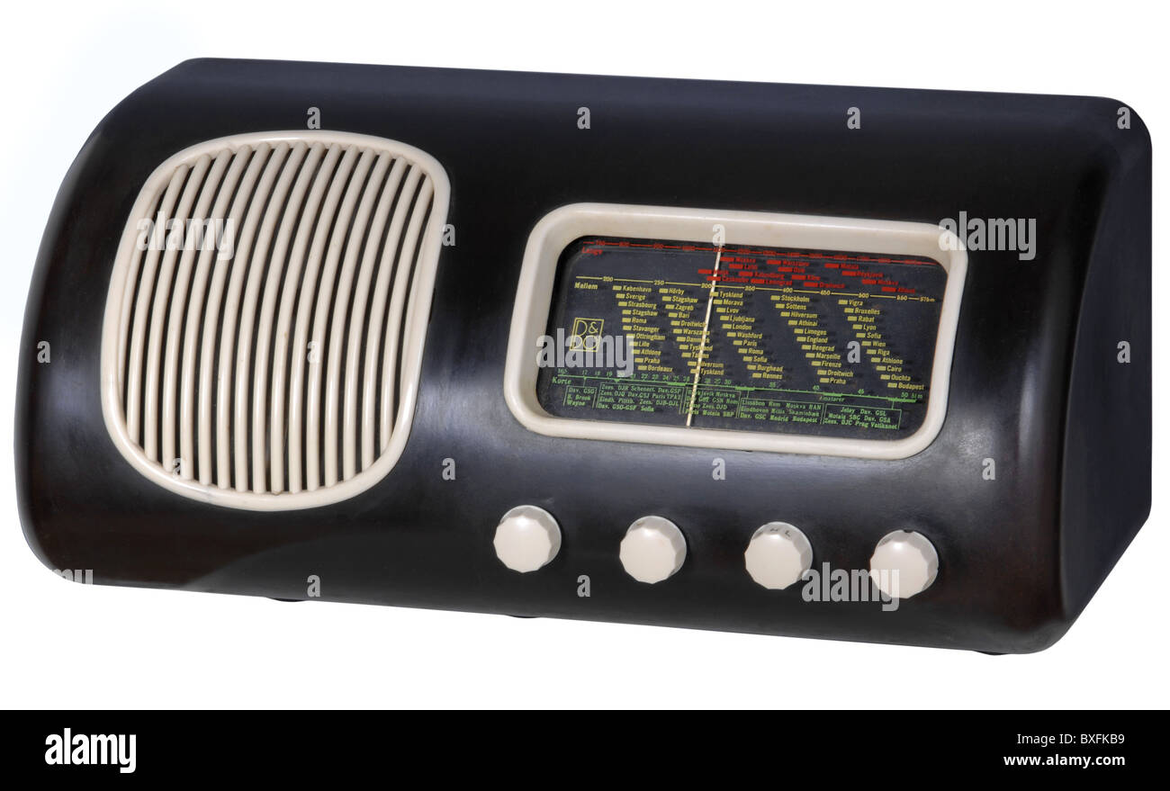 broadcast, radio, Bang & Olufsen, radio set "Beolit 40", Denmark, 1939,  Additional-Rights-Clearences-Not Available Stock Photo - Alamy