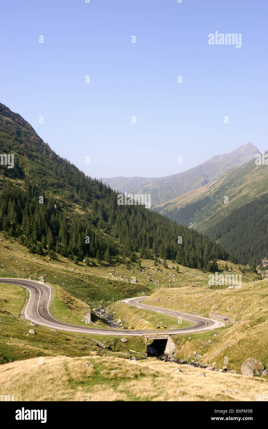 Transfagarasan road, Fagaras Mountains, Romania Stock Photo