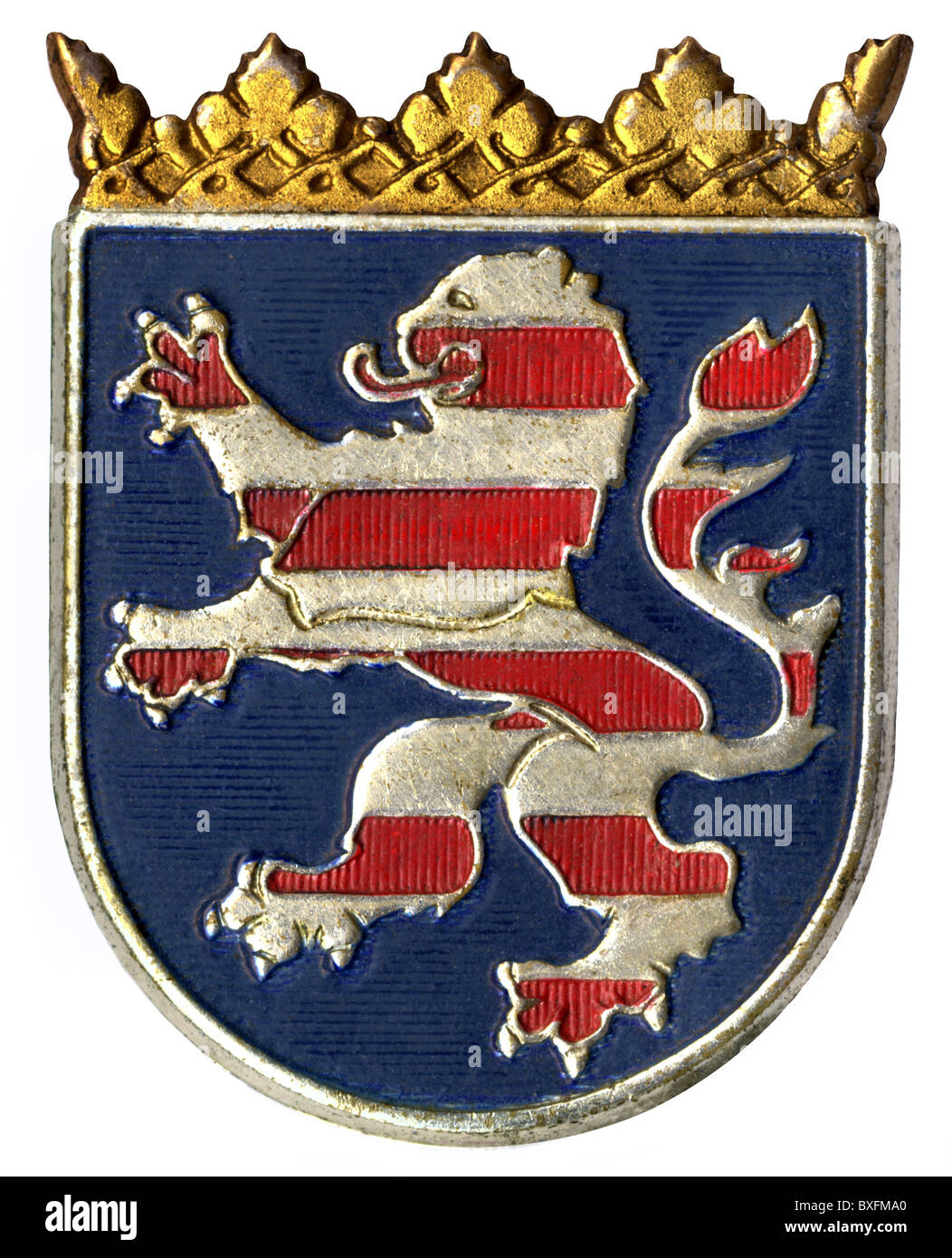 heraldry, coat of arms, Federal emblem of Hesse, Germany, circa 1975, Additional-Rights-Clearences-Not Available Stock Photo