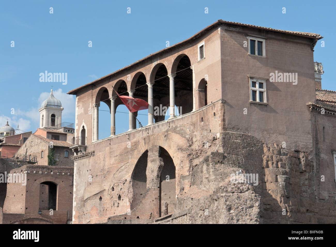 Loggia dei Cavalieri di Rodi in Rome Stock Photo