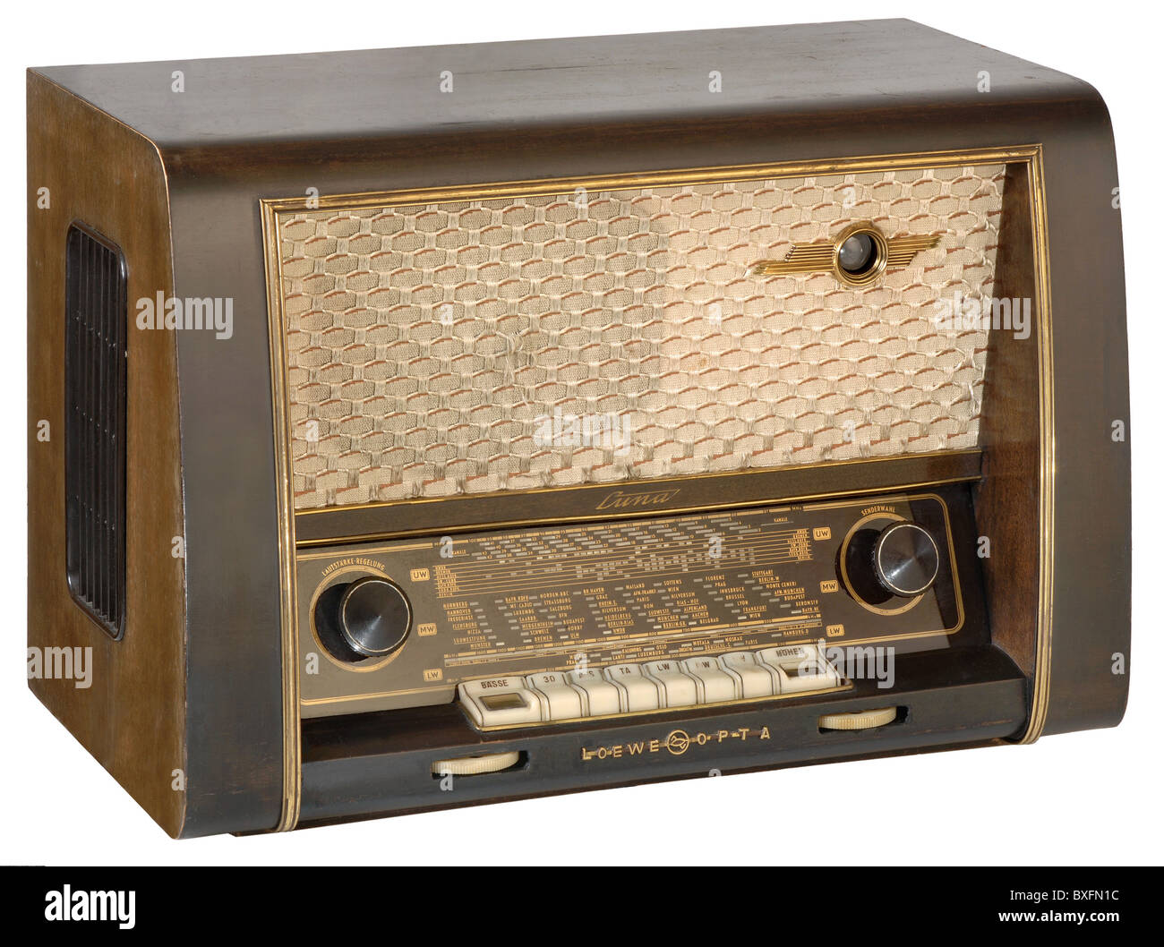 broadcast, radio, Loewe Opta, radio set "Luna", Germany, 1955,  Additional-Rights-Clearences-Not Available Stock Photo - Alamy