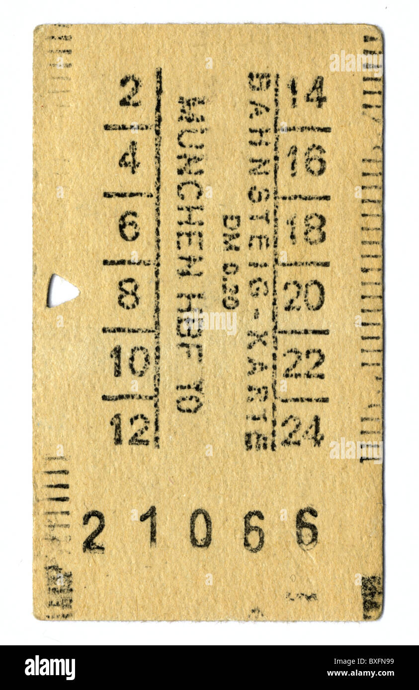 Transport Transportation Railway Platform Ticket Munich Central 