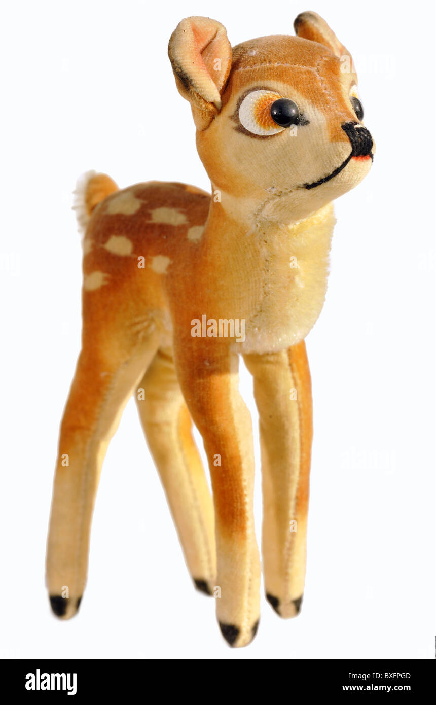 toys, cuddly toy, Bambi, Steiff, Germany, circa 1960, Additional-Rights-Clearences-Not Available Stock Photo
