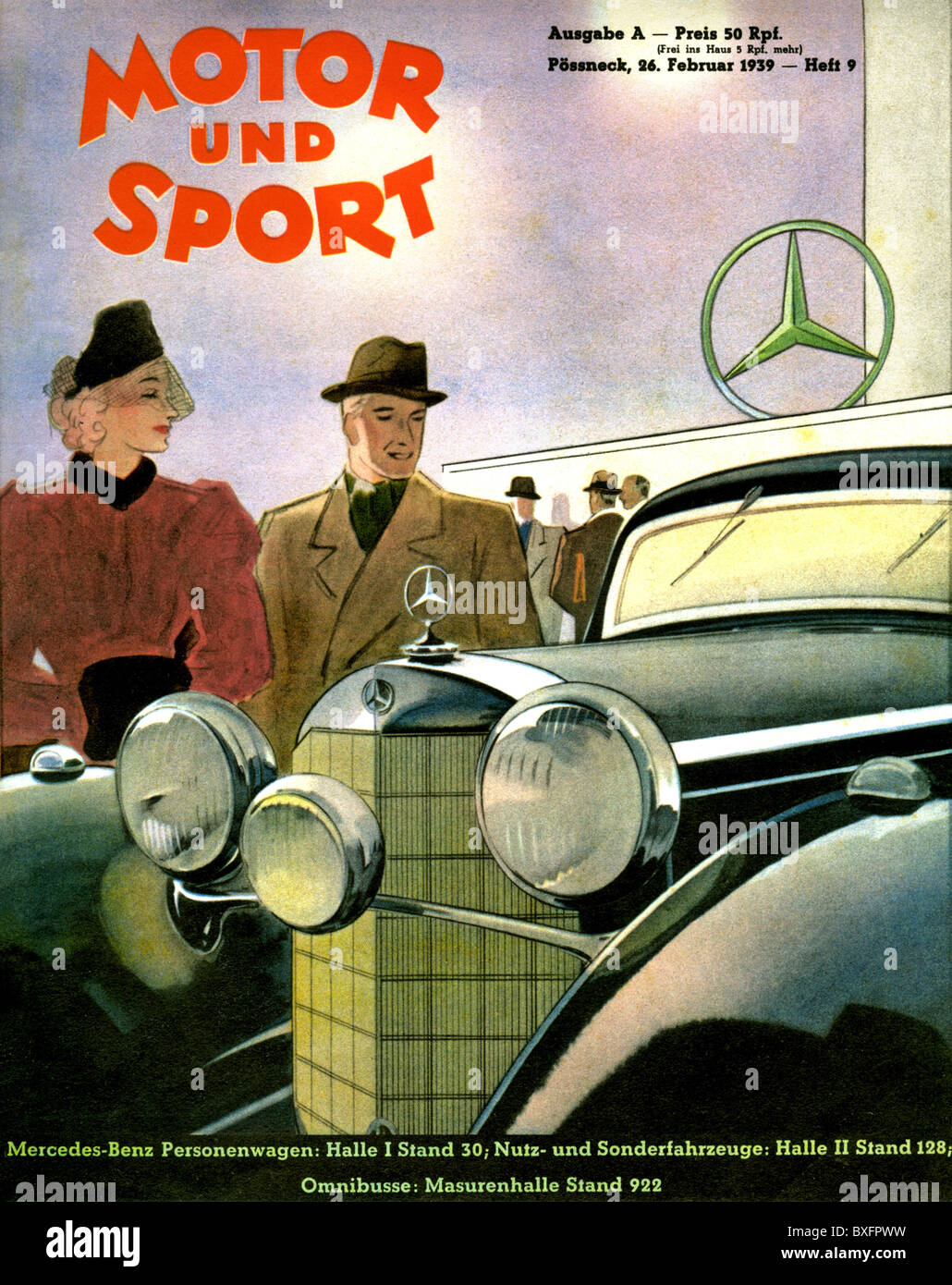 sports, 'Motor und Sport', independent illustrated magazine for automobile industry, Poessneck, Germany, 1939, Additional-Rights-Clearences-Not Available Stock Photo