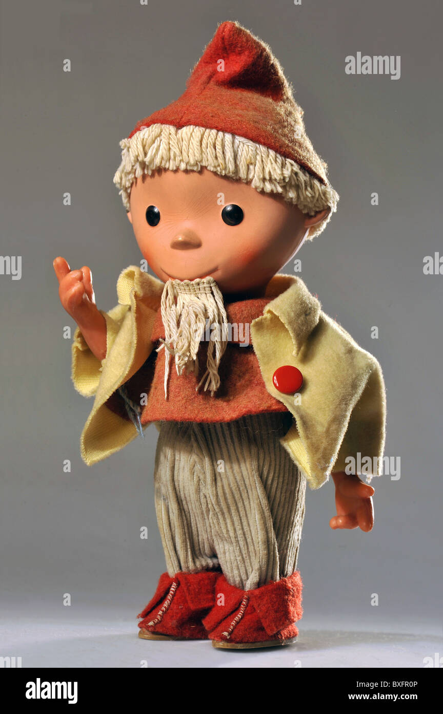 toys, hand puppet, sandman, East-Germany, circa 1975, Additional-Rights-Clearences-Not Available Stock Photo