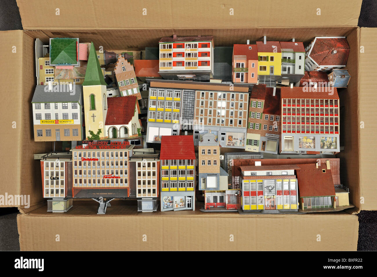 toys, model-making, Faller houses, Germany, circa 1966, Additional-Rights-Clearences-Not Available Stock Photo