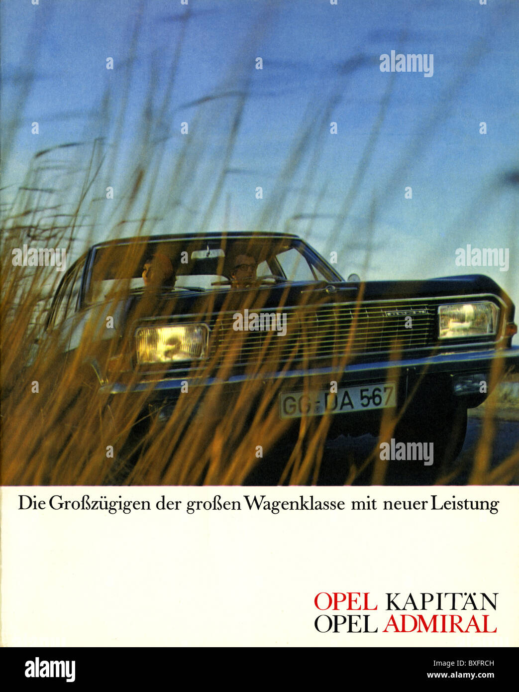 transport / transportation, car, vehicle variants, Opel, Opel Kapitän, Opel Admiral, advertising prospect, Germany, 1965, Additional-Rights-Clearences-Not Available Stock Photo