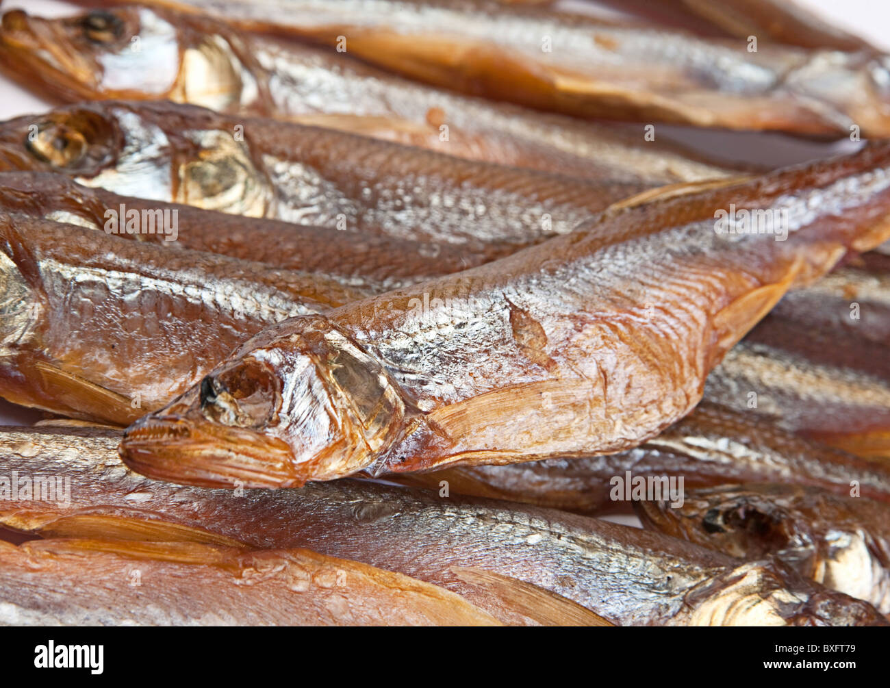 Smoked candle fish Stock Photo Alamy