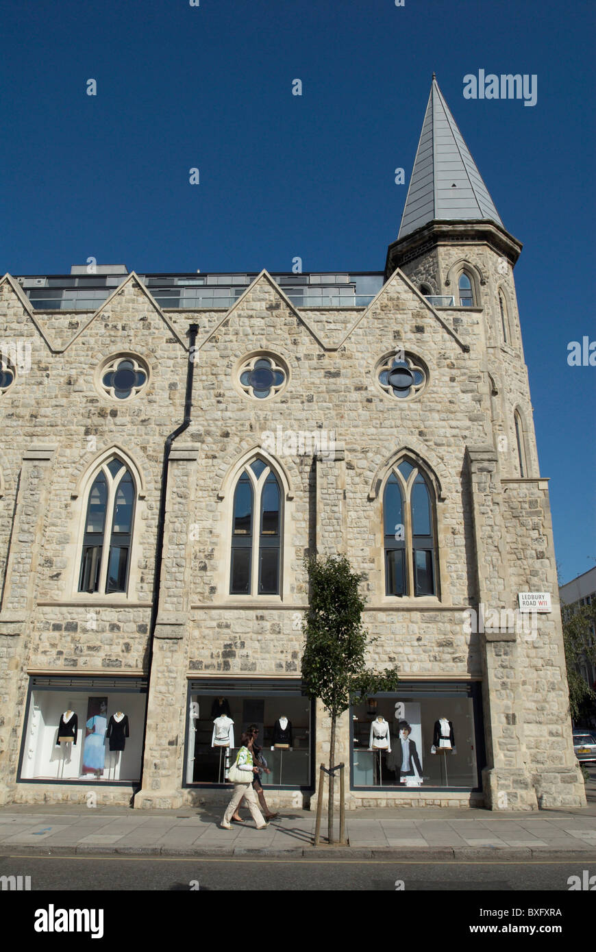 Modern shop front in a converted church Notting Hill London UK Stock ... Modern shop front in a converted church Notting Hill London UK Stock ...