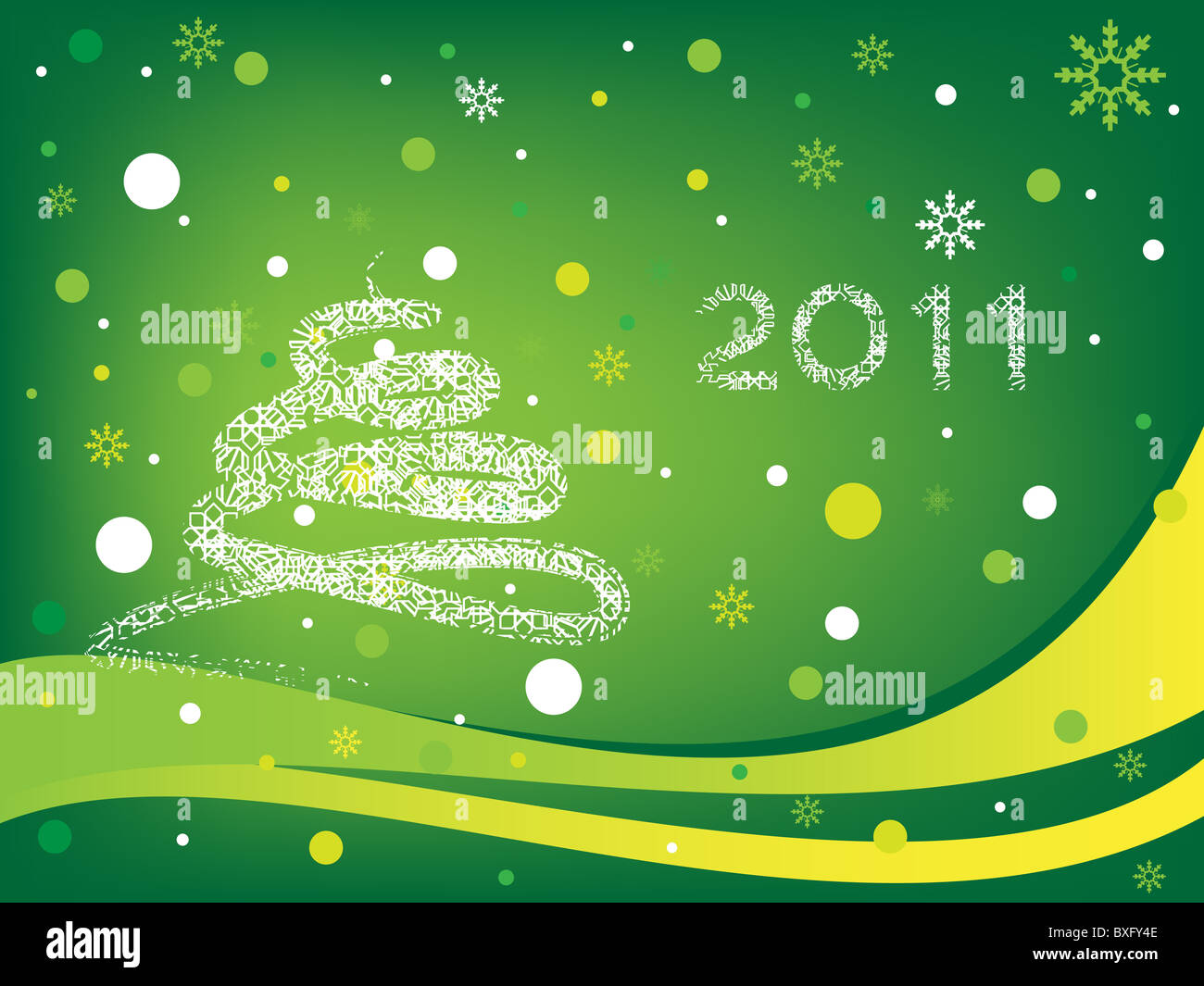 Happy new year 2011 Stock Photo