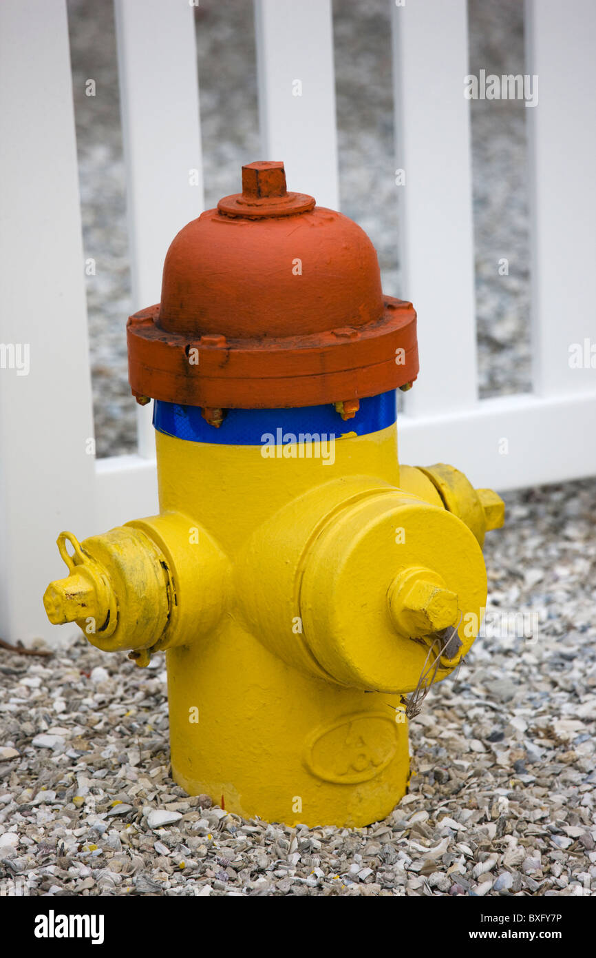 Fire hydrant water tap, Anna Maria Island, Florida Stock Photo