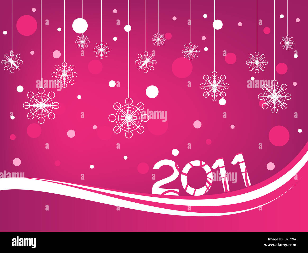 Happy new year 2011 Stock Photo