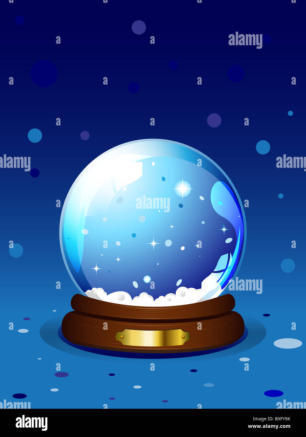 Snow globe vector Cut Out Stock Images & Pictures - Alamy