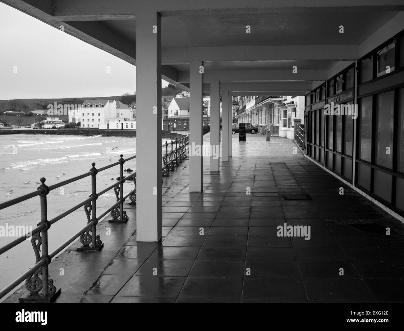 Seafront at Swanage, Dorset Coast December 2010 Stock Photo Alamy