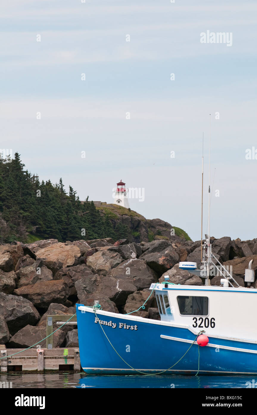 Nova Scotia, Canada. Boar’s Head Lighthouse Tiverton Westport village