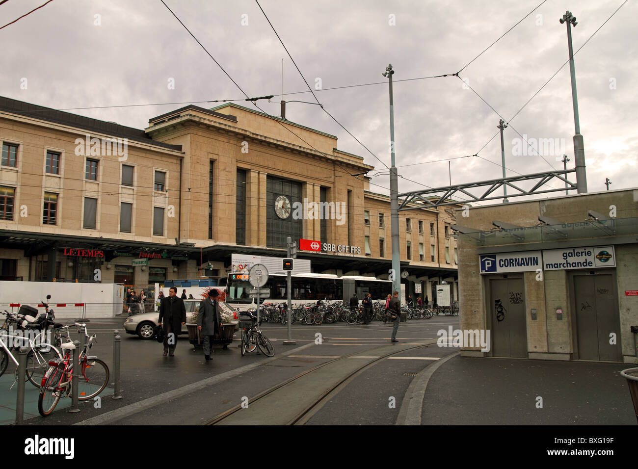 Geneva Railway Station, Geneva, Switzerland. Aka Cornavin Train Station